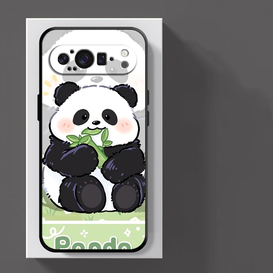 Funda Phone Cover Case for Google Pixel 10A 10 9 Pro XL 7a 6 7 8 Pro 9a 6a 8a Cartoon Cute Panda