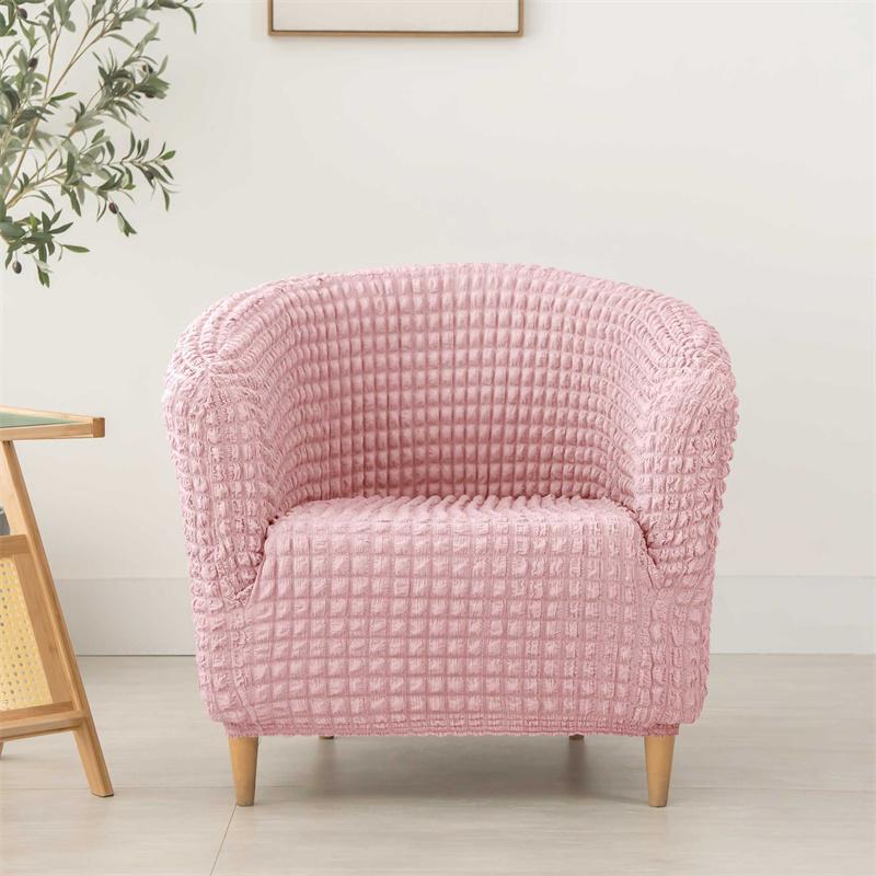Solid Color Bar Club Sofa Cover Stretch Spandex Armchair Covers Single Seat Tub Couch Slipcover for Living Room Furniture Covers