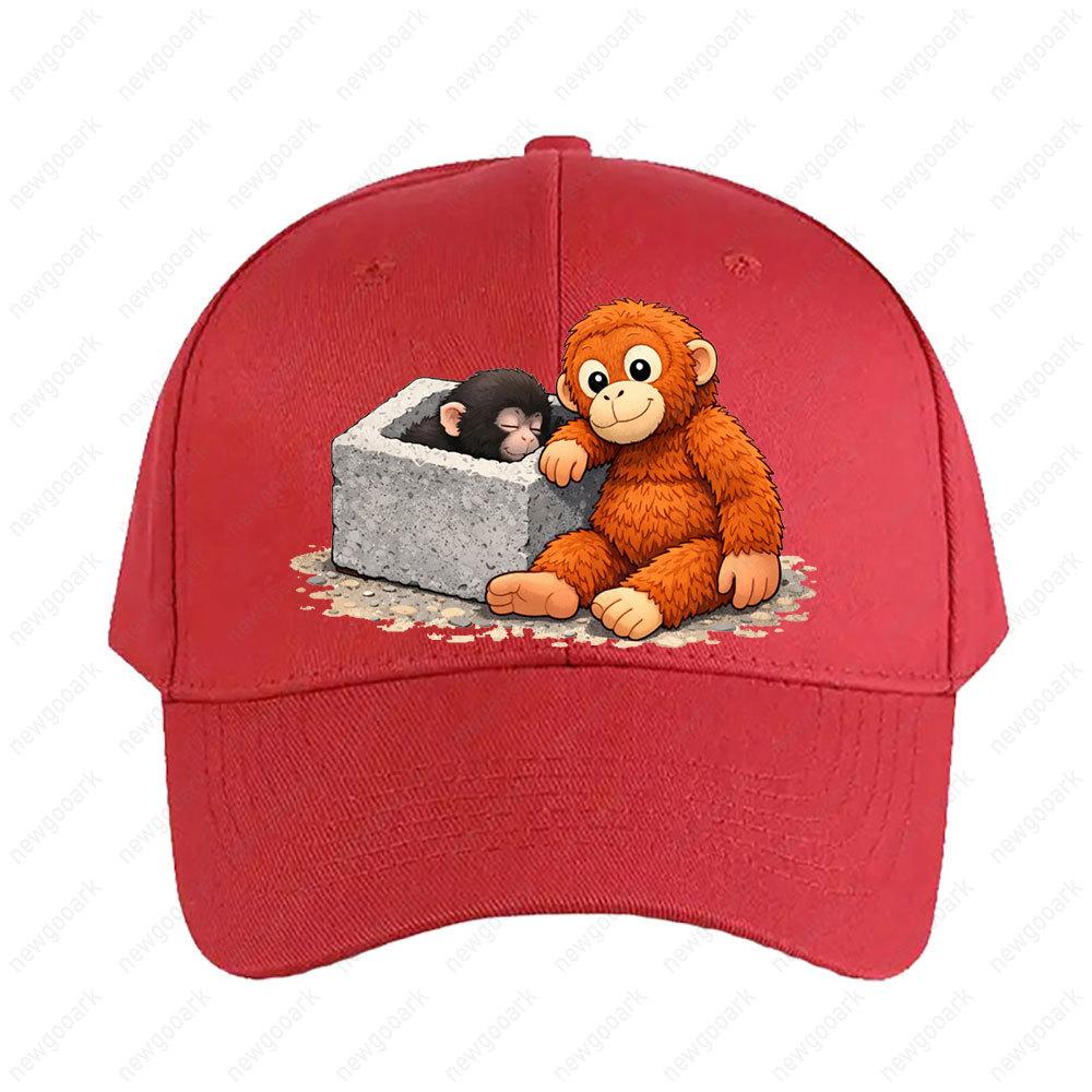 Panchi Kun Monkey Cap Summer Women Unisex Adult Peaked Hat Fashion Casual Adjustable Printed Baseball Caps Trucker Cap