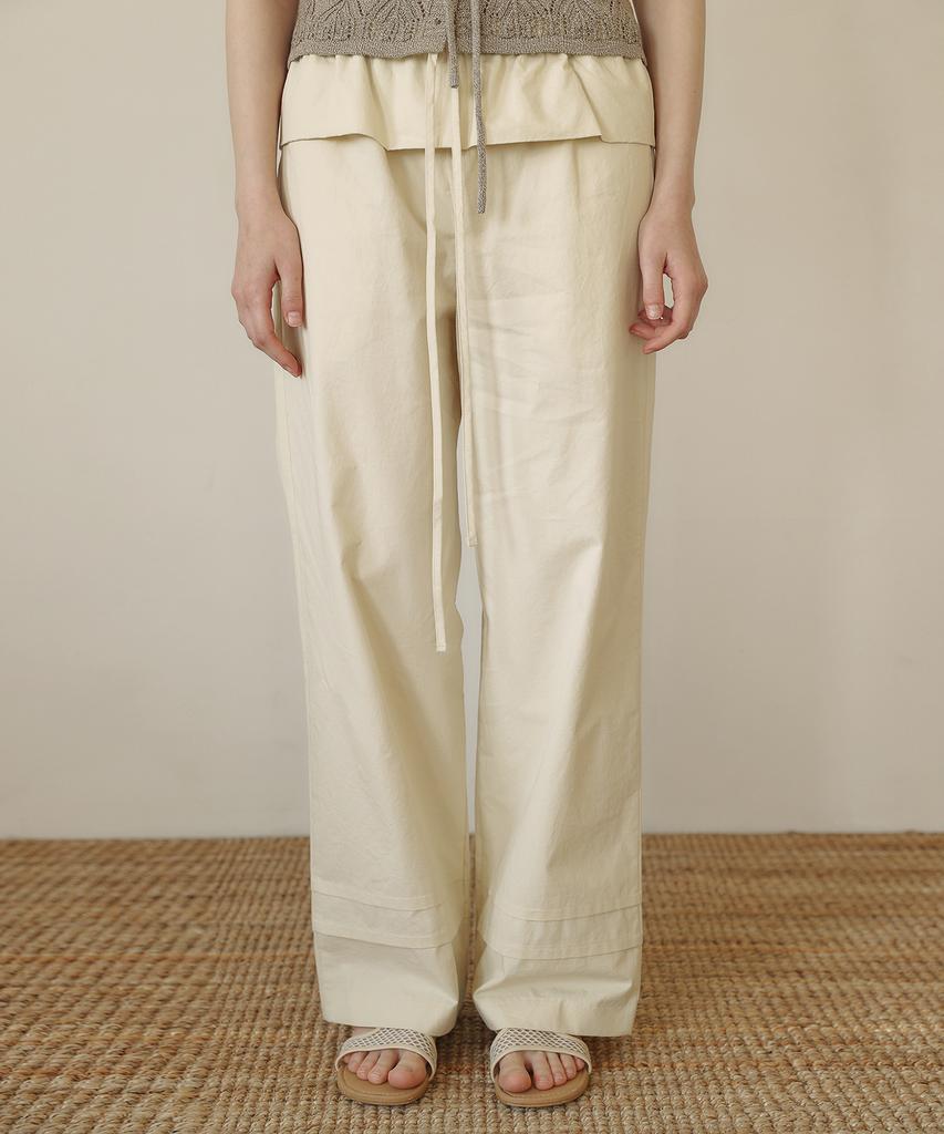 OURO Cotton Frill Pants [ Butter ]