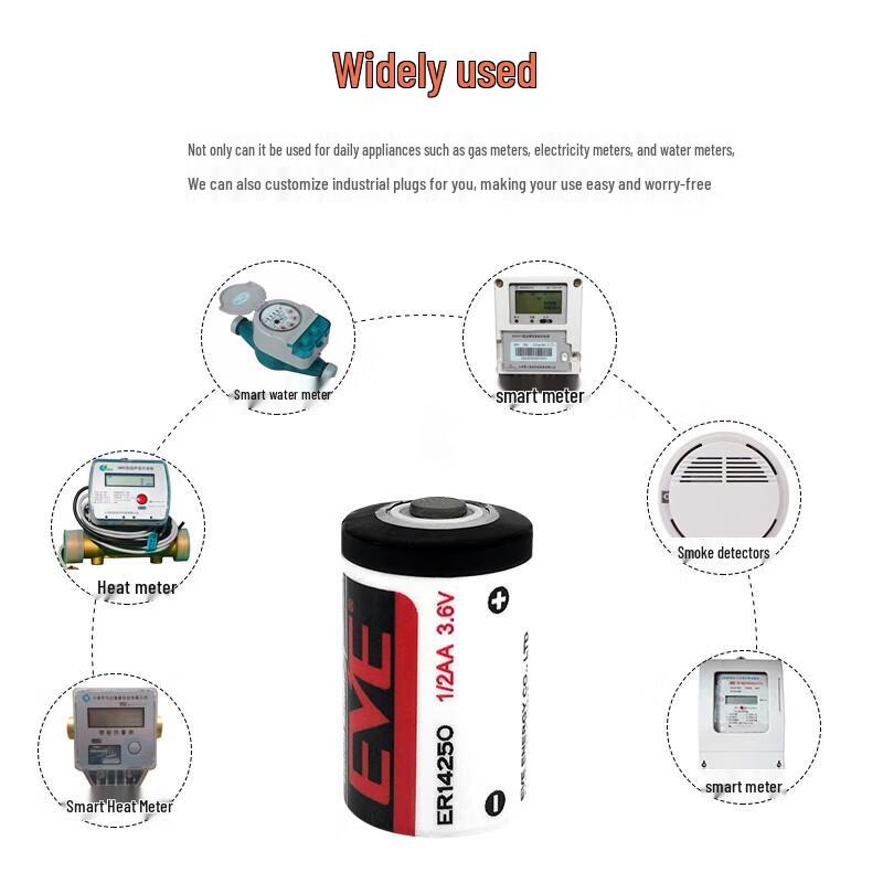 EVE ER14250 3.6V 1200mAh Primary Lithium Battery