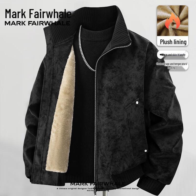 Mark Fairwhale Herren Retro Matte PU Lederjacke