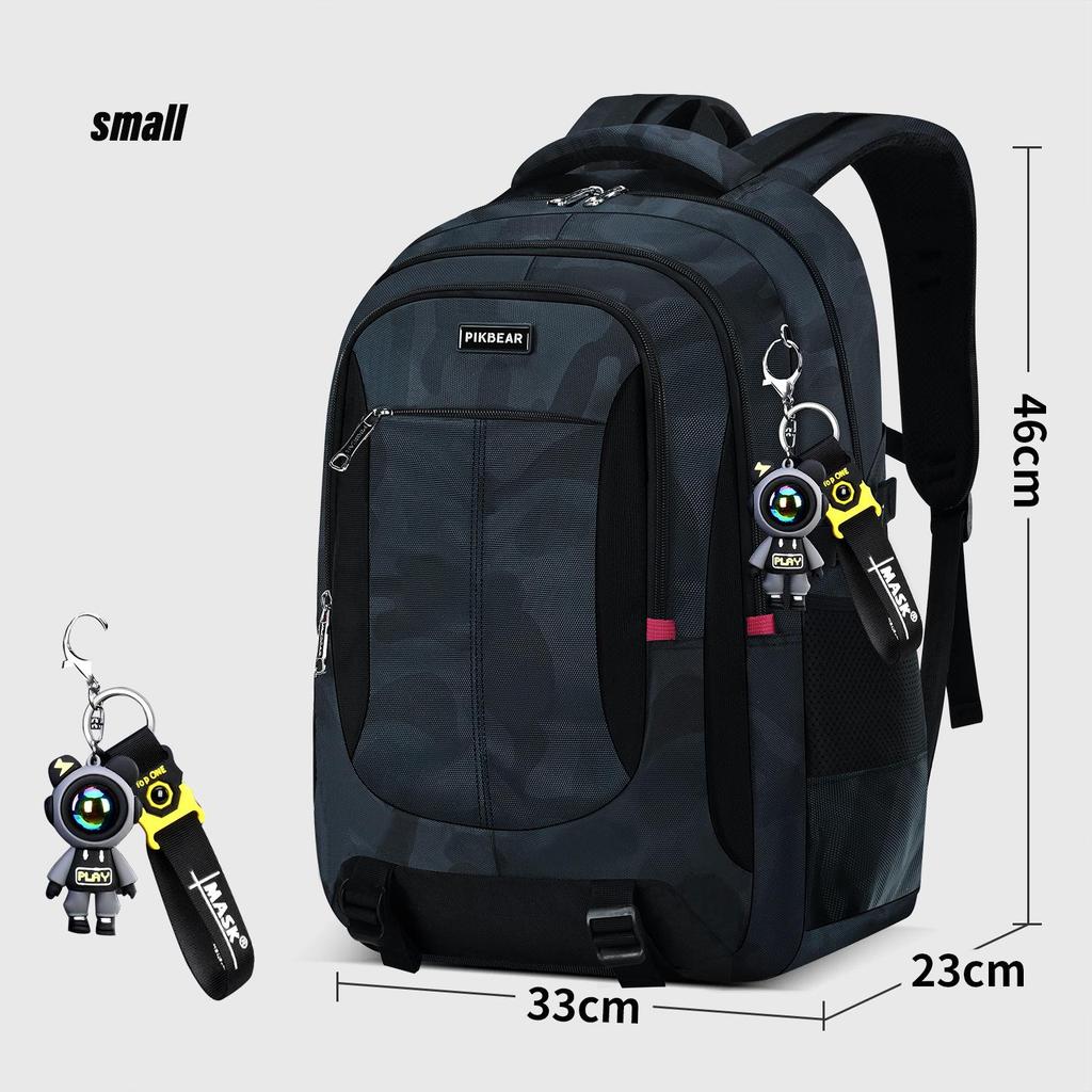 Orthopädischer Herren-Laptop-Rucksack Teenager-Schulranzen Grundschul-Wasserdichte Rucksäcke Studenten-Schultaschen