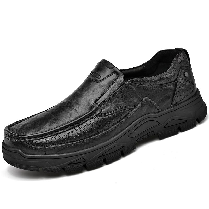 Men's Leather Shoes Slip On Casual Shoes
