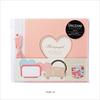 Marks Decorap Album Heart Photo Stylish and Decorap Pink Album, Self-Adhesive, DIY, Free-Writing Pages, Cute, DCP-AL10-PK