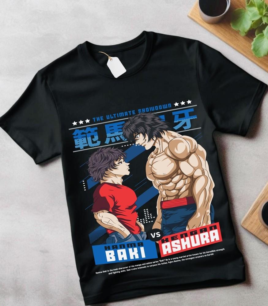 

Baki the Grappler T-Shirt Baki Hanma Yujiro Hanma Baki Boxing Shirt gift for M