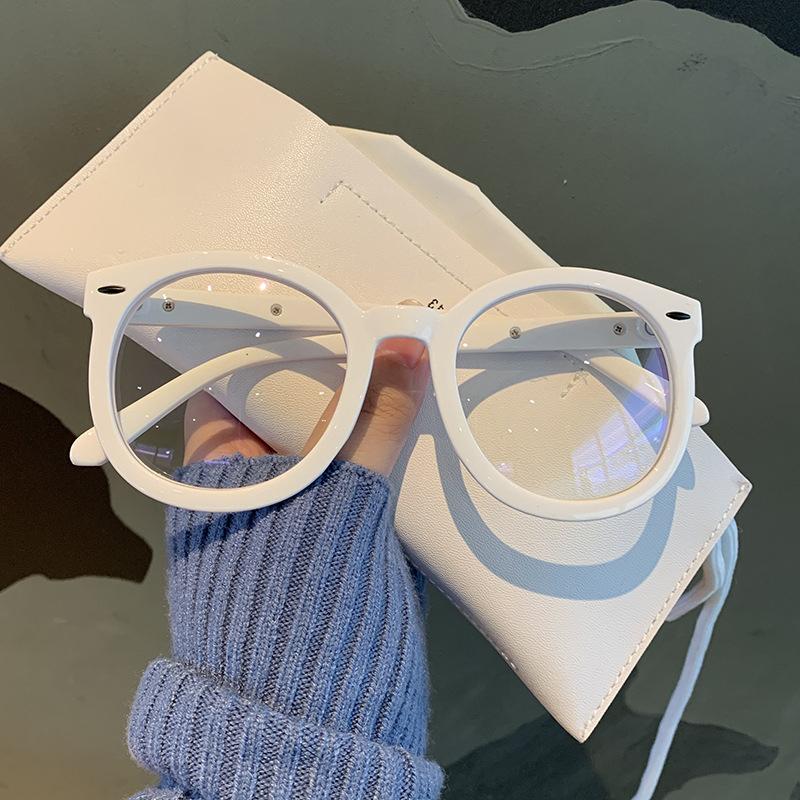 Women Round Frame Finished Myopia Glasses Unisex Oversized Short-Sighted Eyeglasses Ladies Computer Glasses Spectacle Eyewear Quality