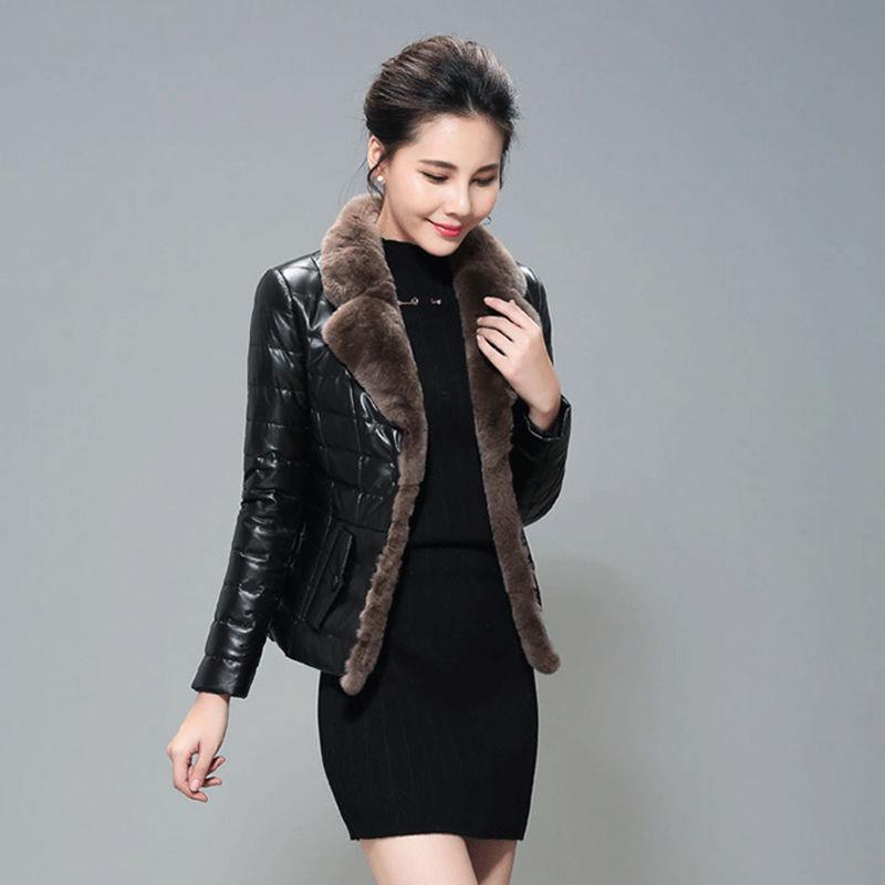 Women Winter Keep Warm Outerwear Loose Big Collar Fur Coat