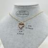 Stainless Steel Heart Pendant Necklace with Spotted Oil Drip - Fashionable Ins Style
