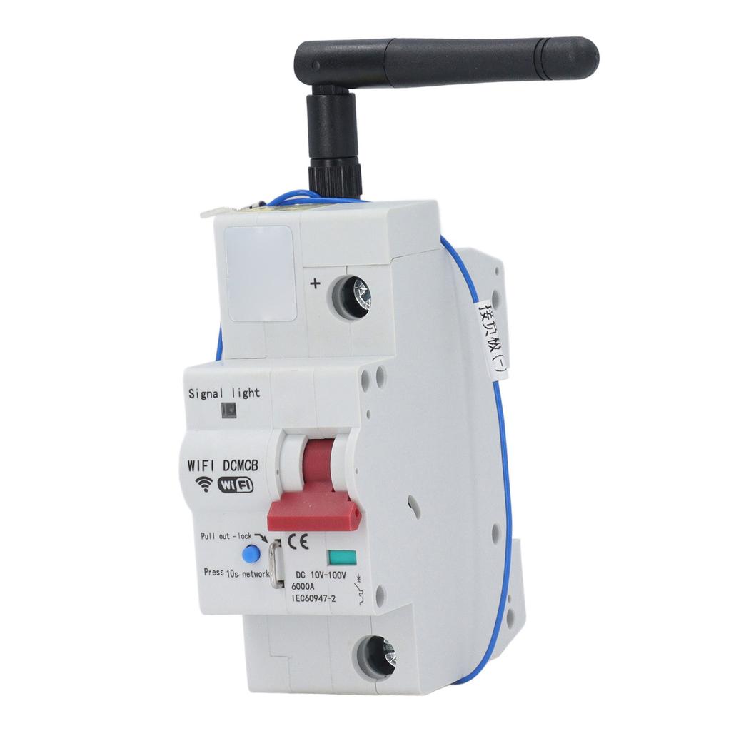 Smart WiFi Circuit Breaker Voice Speaker Mobile Remote Control 1P Miniature Air Switch DC10V?100V