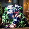Dark Anime ninja Character Blanket Lightweight Ideal Bedding Blanket Perfect for Travel, Camping, Living Rooms, Offices, Sofas, Fan Christmas gift