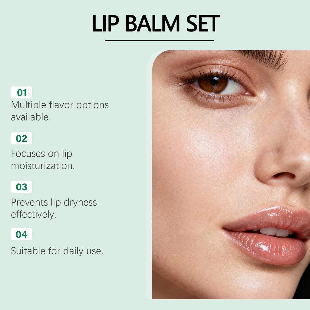 EELHOE Christmas Lip Balm Set: Gentle Daily Care for Shiny, Moisturized, Full Lips