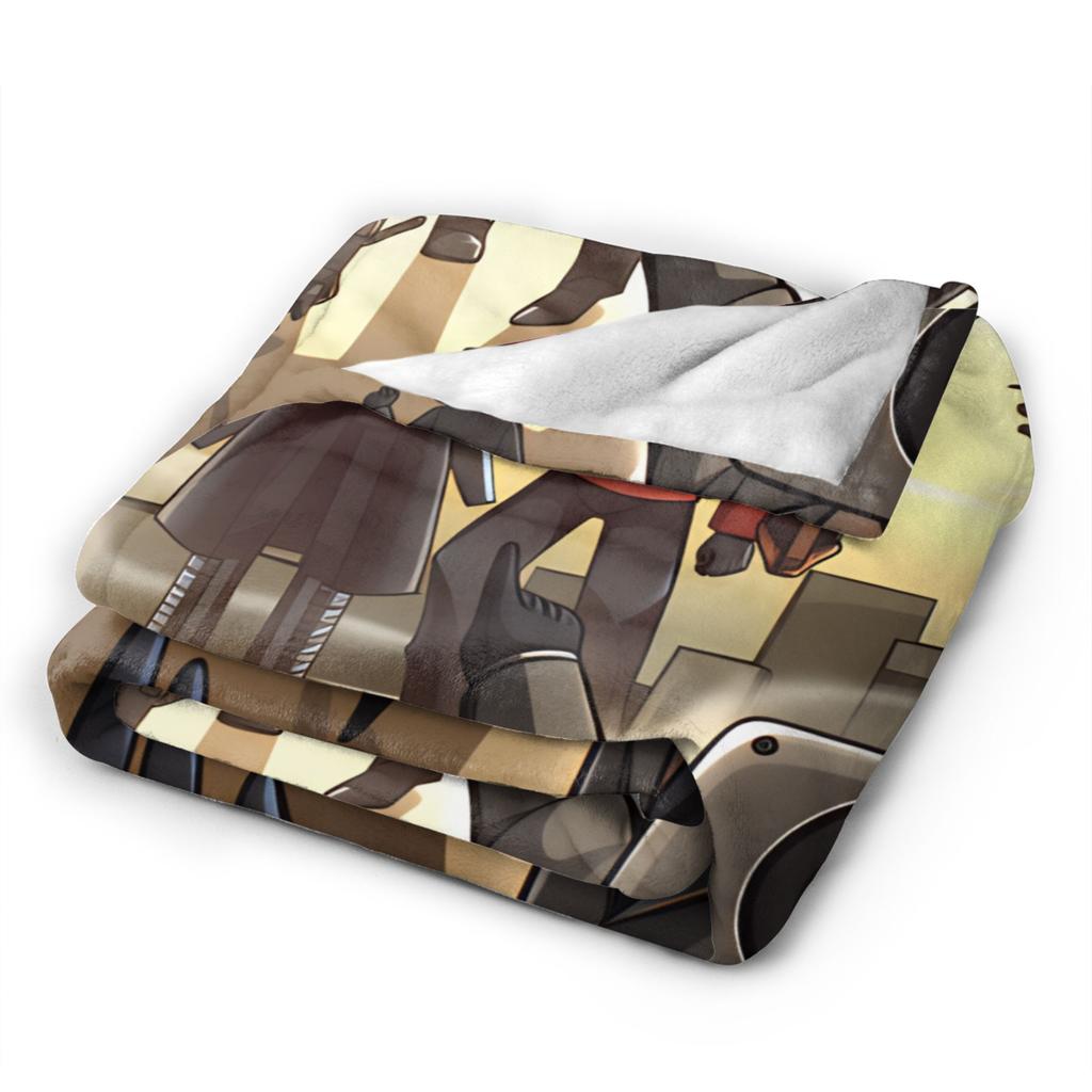 Skibidi Toilet Speakerman Flannel Blankets Winter Warm Throw Blanket for Boy Girl Couch Chair Comfortable Bedspread Sofa Bed