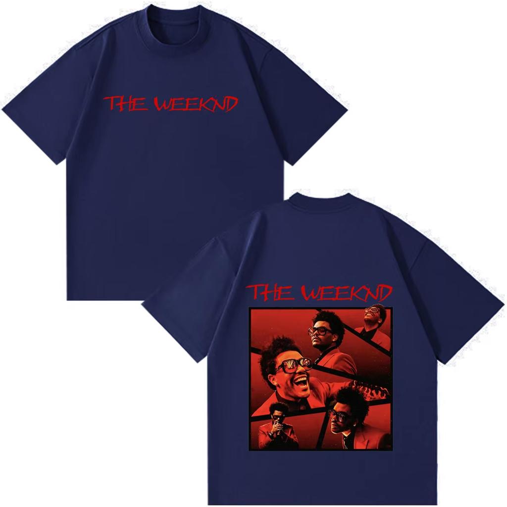 2026 Summer Unisex Fashion Loose Casual Retro Short Sleeve T-shirt Printed with The Weeknd's 2026 World Tour Patterns