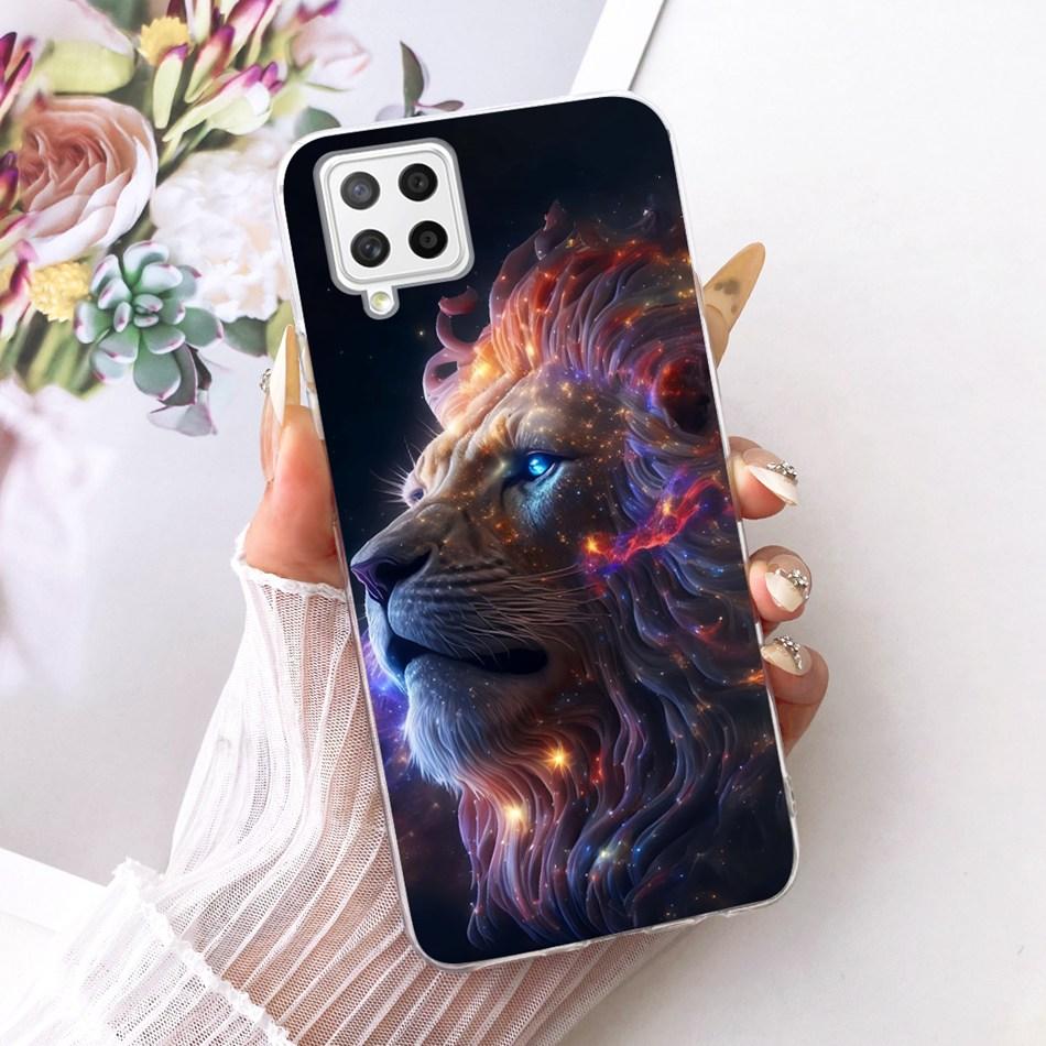 For Samsung Galaxy A22 4G A225F / A22 5G A226B Cool Dragon Tiger Pattern Phone Case For Samsung A22 Soft Silicone TPU Bumpers
