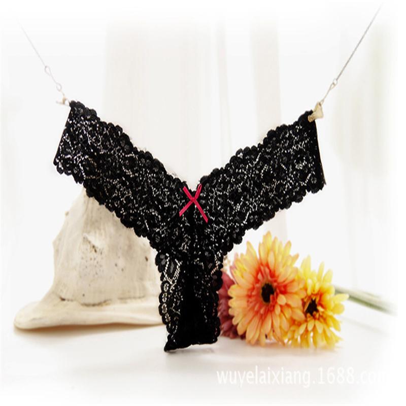 

Женские стринги, сексуальное нижнее белье, прозрачные кружевные трусики, бесшовные трусы с низкой посадкой, мягкие интимные трусы one size чёрный