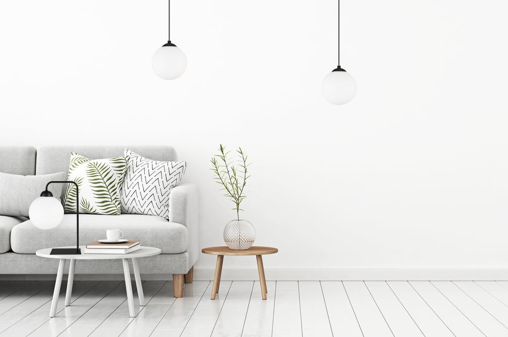 BLACK LED BALL TABLE LAMP 15cm