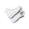 Converse Chuck Taylor All Star Studded Lift Plateforme Blanche Dorée Baskets Femme A06787C