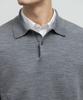 BLANKROOM Polo Knit_Melange Gray