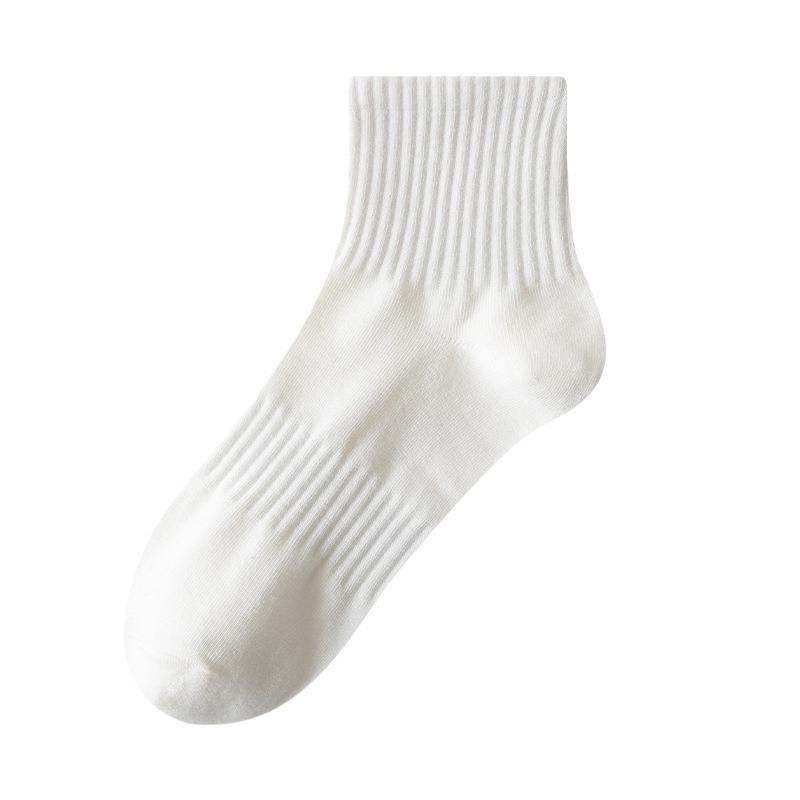 Men's and Women's Thick Cotton Sweat-Absorbing Deodorant Sports Socks for Autumn and Winter