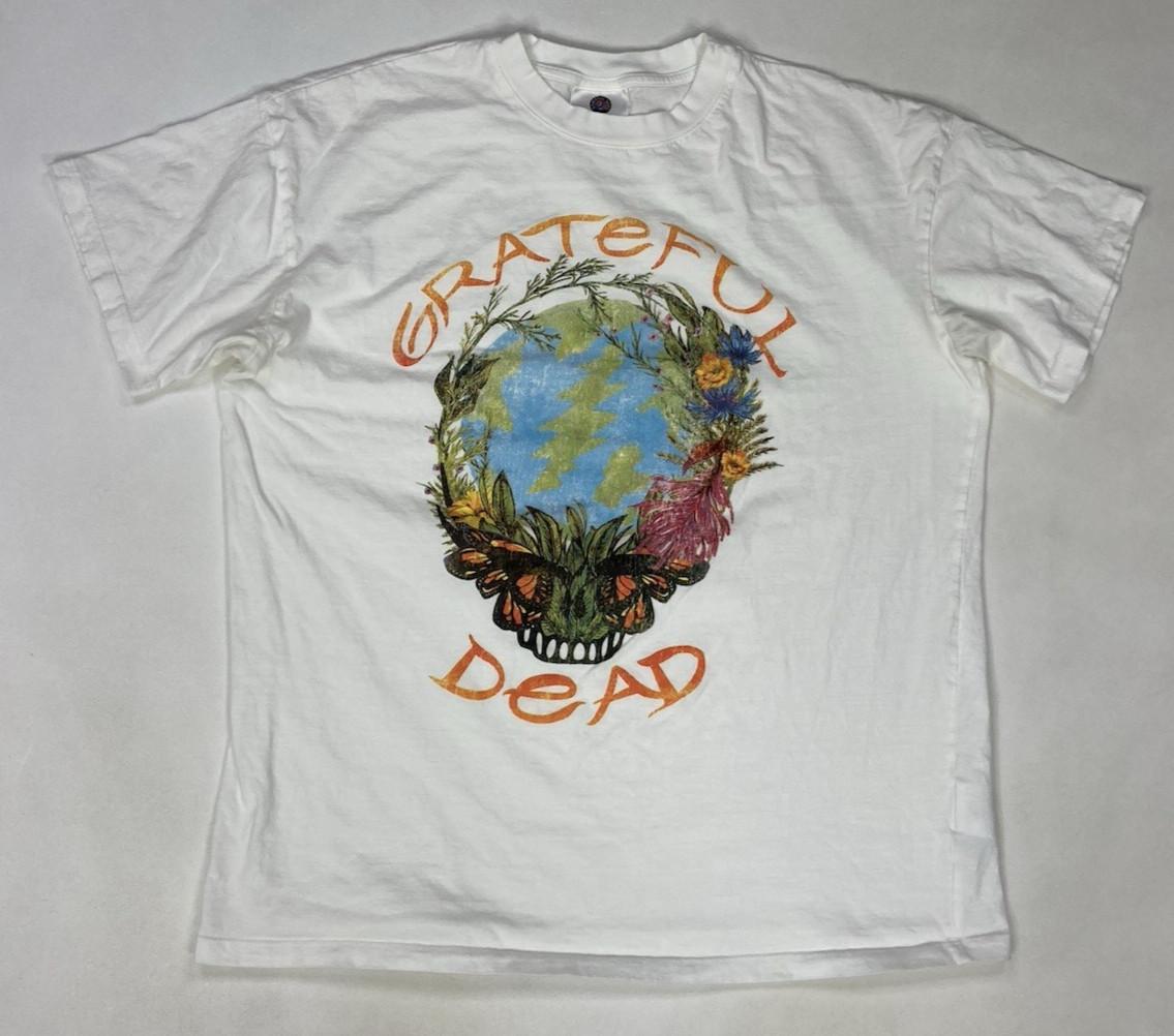 Grateful Dead Skull Graphic T-shirt Men Medium White Music XL