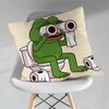 Funny Art PPepe The Frog Throw Pillow Case Living Room Sofa Cushion Cover For Home Bedroom Decoration Protector