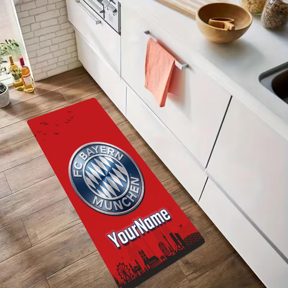Fc Bayern Mnchen Customize Your Name Kitchen Rug Runner Rug Laundry Mat Hallway Entryway The Best Gift Choice
