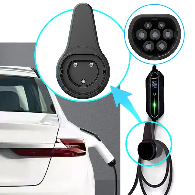 Type 2 EV Charger Holder Charger Plug Holder For Electric Car Charging Gun Vehicle Socket Cable Extra Protection Leading Wallbox