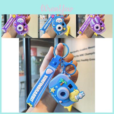 Adorable Llavero de Silicona Cámara Proyectora Linda Con Luz de Llave Para Parejas y Amigos