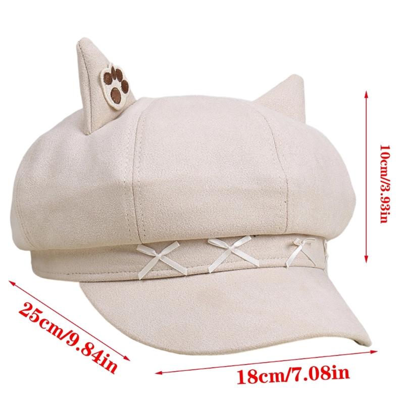 Lovely Bowknot Cats Ear Toddler Hat Durability Easy Wash Polyester Fabric Comfortable For Boys Girls 0 6 Years