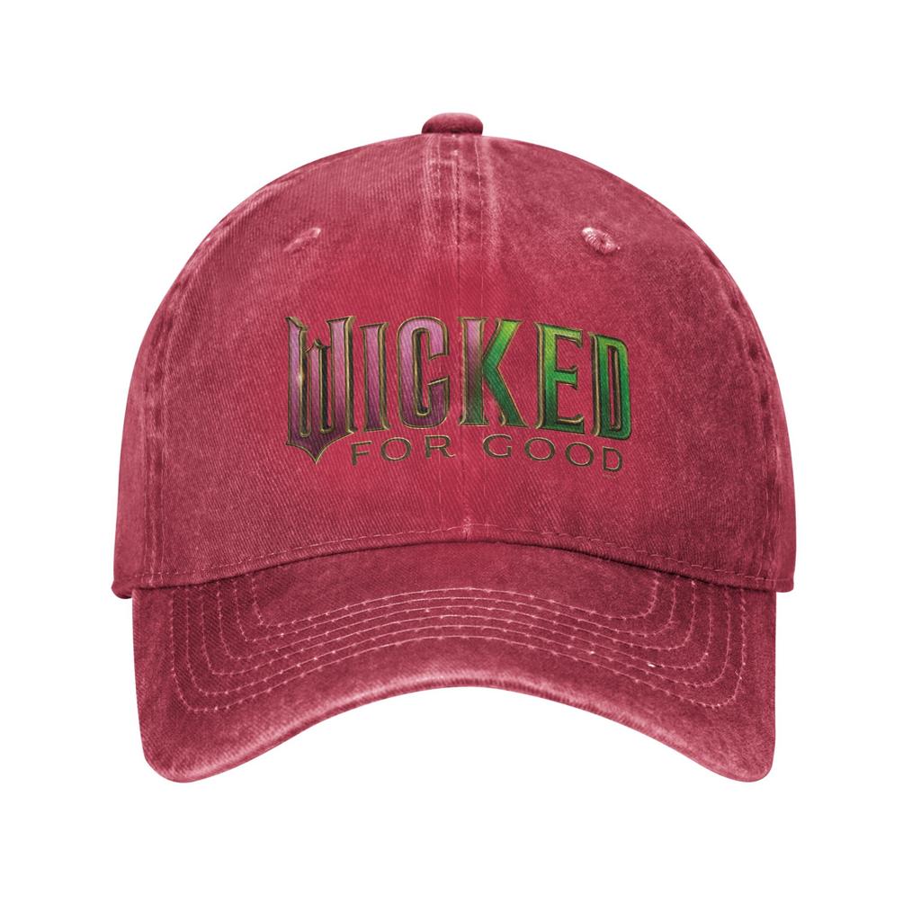 Wicked- For Good Pink To Green Logo Casual Baseball Cap For Women Men Summer Running Hippie Trucker Hat Sun-Proof Baseball Caps