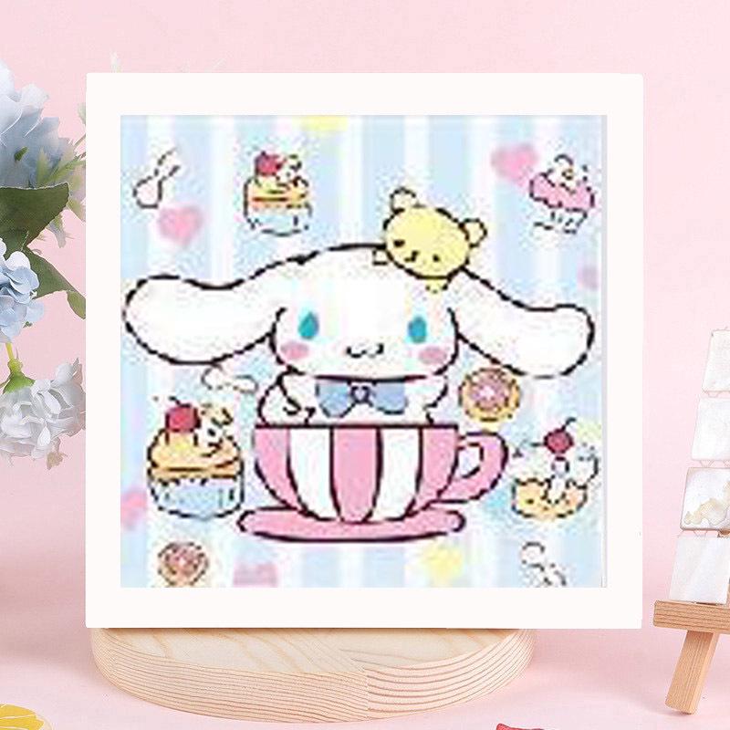 Sanrio Children's Diamond Painting with Frame Stickers - DIY Handmade Gift Set