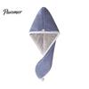 Bathroom Essentials for Hair Reversible Towel Wrap, Microfiber Turban with Button, Quick Dry, Thickened Drying Hat Absorbent Anti-frizz Women