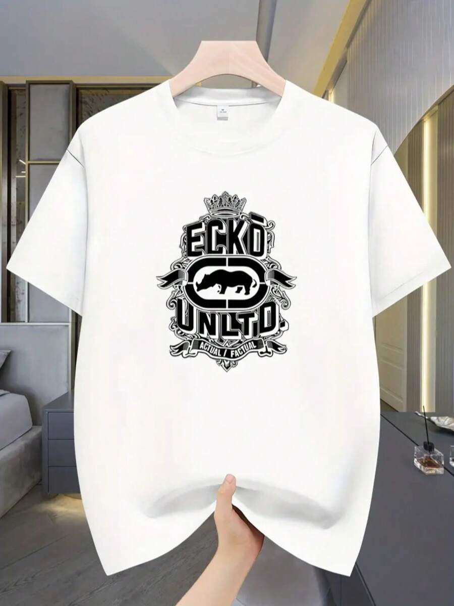 

Unisex s Casual Short-Sleeved T-Shirt - Breathable Summer Crew Neck T-Shirt S