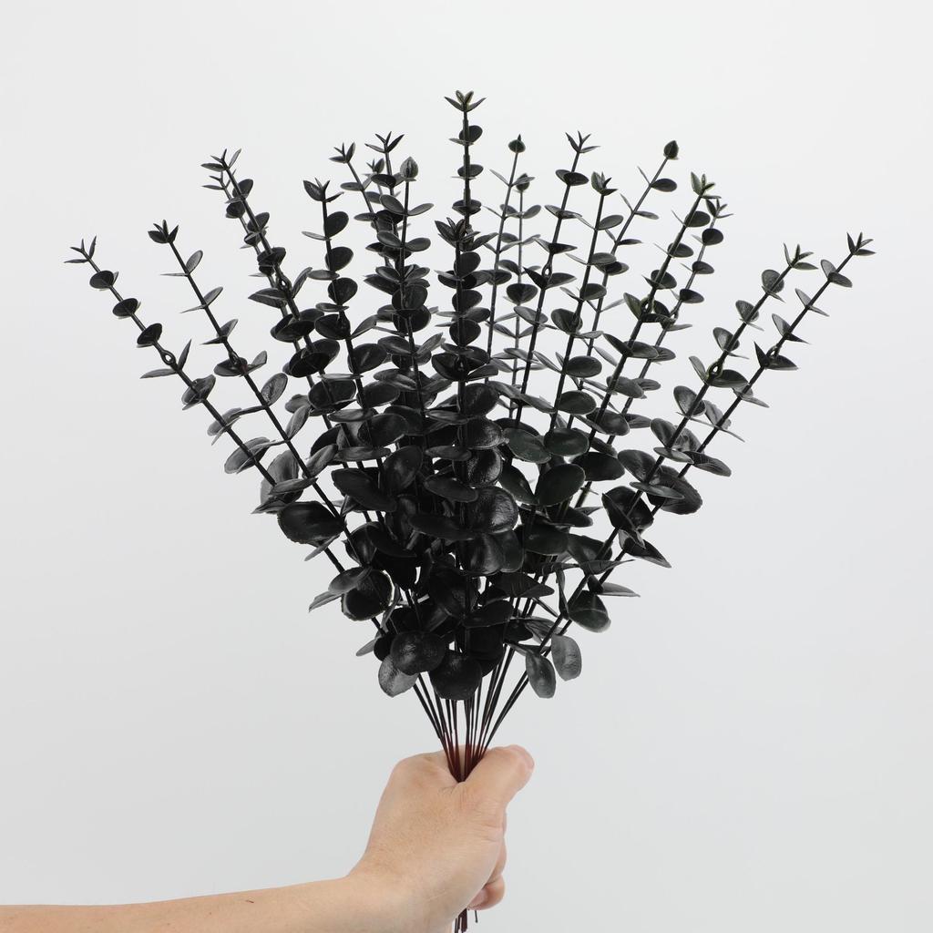 Eucalyptus Leaf Ornament: Green Plant Simulation for Wedding & Home Decoration, Fake Flower Accessory