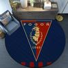 Pogoń Football Crest Round Rug for Livingroom,Bedroom, Palyroom, Chair Rug, Area Rug, Circle Carpet, Fan Christmas Gift