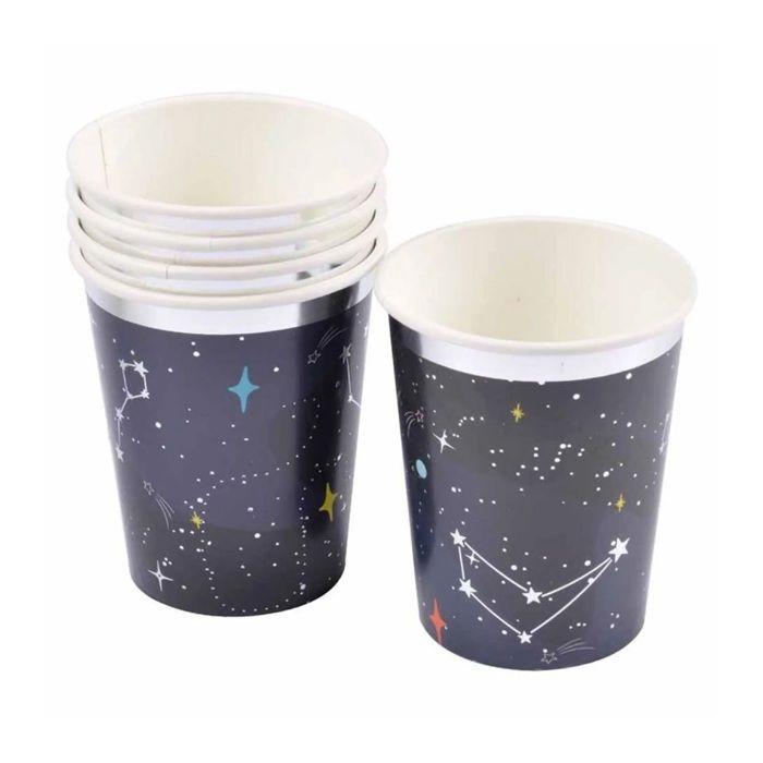 Set de 6 gobelets en carton Espace etoile