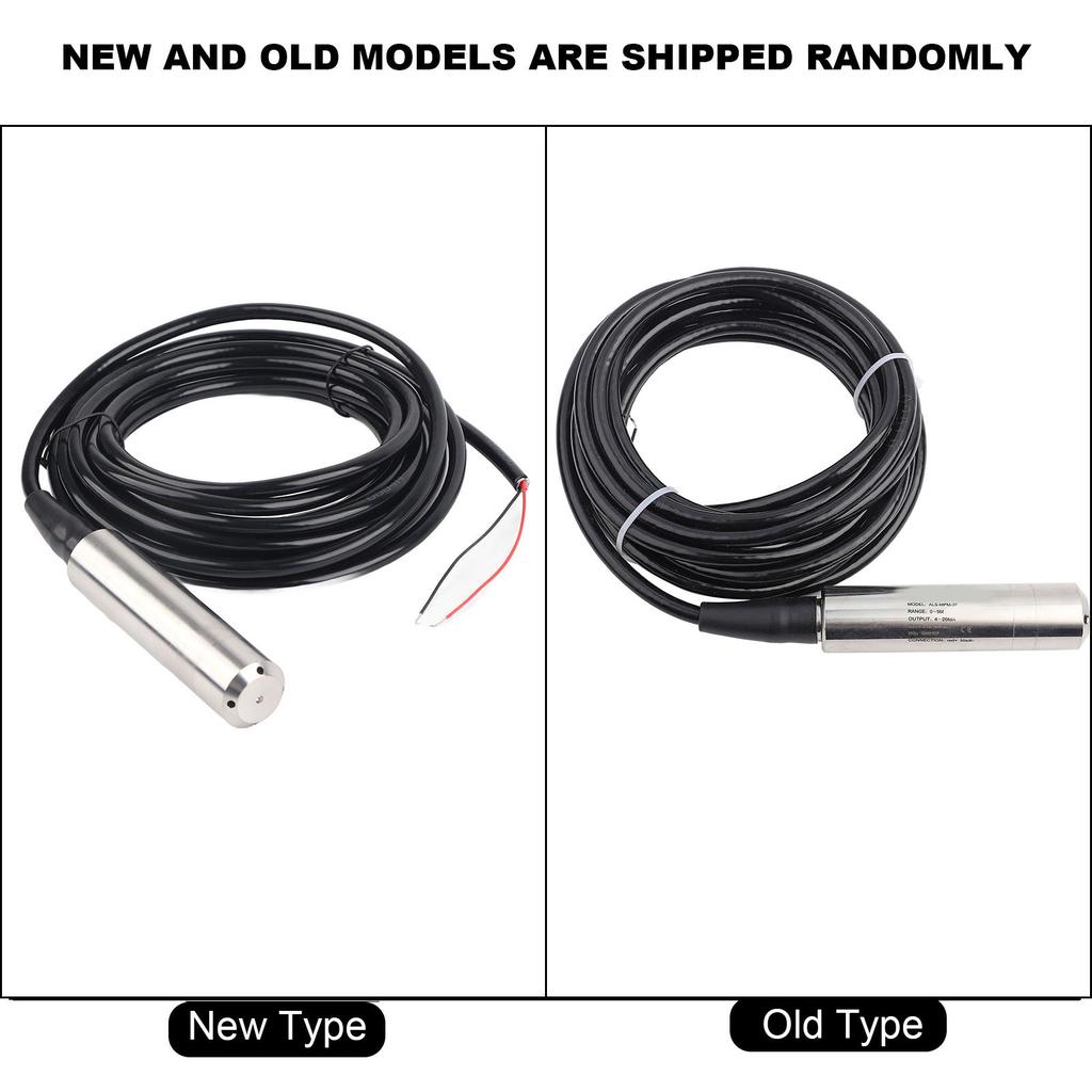 Liquid Level Sensor DC24V 4-20mA Throw in Type Liquid Level Sensor For Detecting 0-5m Range Depth Stainless Steel Level Sensor