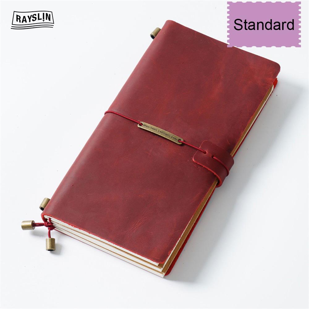 7 Farben 4 Größen Reisetagebuch Echtes Leder Cover Handgefertigtes Notizbuch DIY A5 Tagebuch Büro Schule Notizbuch Kostenlose Namensprägung