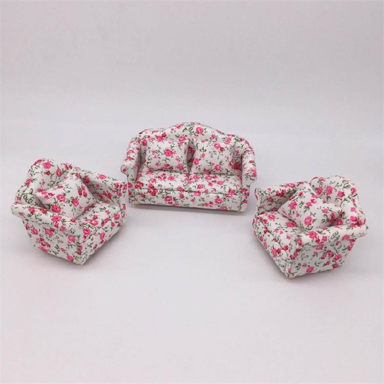 1:12 Scale Sofa Lounge Simulation Armchair Furniture for Pretend-Play Dollhouse