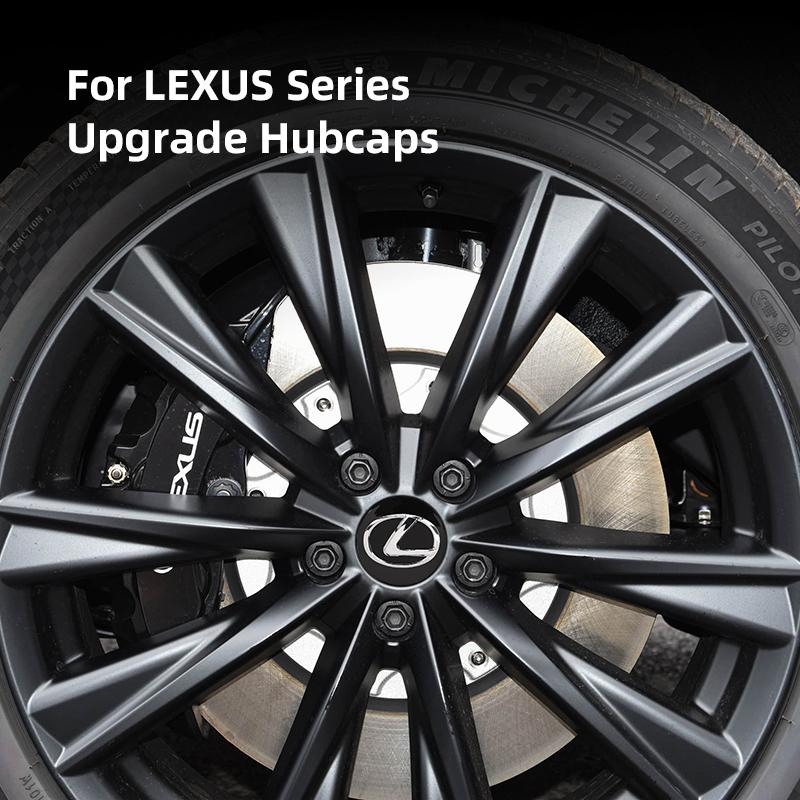 4Pcs Lexus F SPORT Car Wheel Center Hub Caps Cover Accessories for Plug-in Hybrid ES UX 300e GS GX IS LS CT NX RX 350h 450h