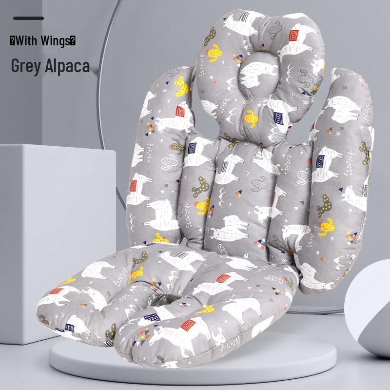 

Мягкая дышащая подушка на сиденье детской коляски, моющаяся хлопковая подкладка для коляски или стульчика для кормления 75*38CM