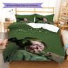 Billie Eilish Custom Name Pattern Bedding,Quilt Set Quilt Cover Pillowcase Home Birthday Gift(1 * Duvet Cover + 2 * Pillowcase, Without Core)