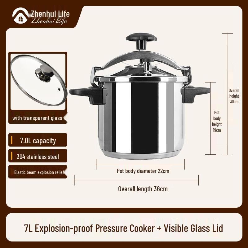 Zhenhui Life 304 Stainless Steel Pressure Cooker