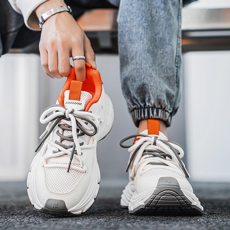 Men 's Casual Four Seasons Fashion  Students Comfortable Sneakers Boys Trending Soft Sole Breathable Shoes