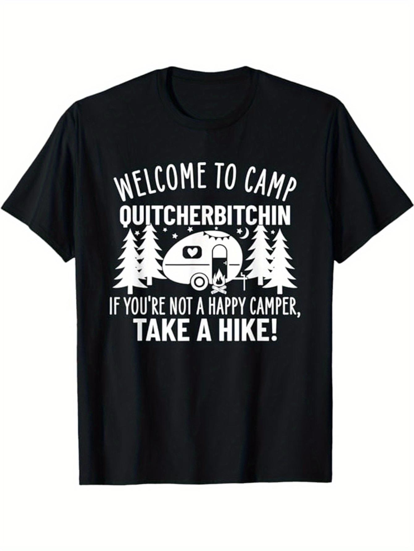 Top Pick Mens Funny Camping Campfire Graphic TShirt S