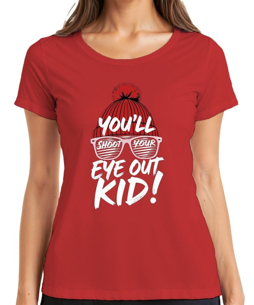 Youll Shoot Your Eye Out Kid Cult Movie Christmas Hat Retro Unisexs Tshirt