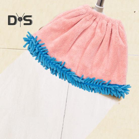 Kryt na koště z korálového sametu, rychleschnoucí, s vysokou absorpcí vody, elastický uzávěr, patentní uzávěr, hadřík na čištění koštěte