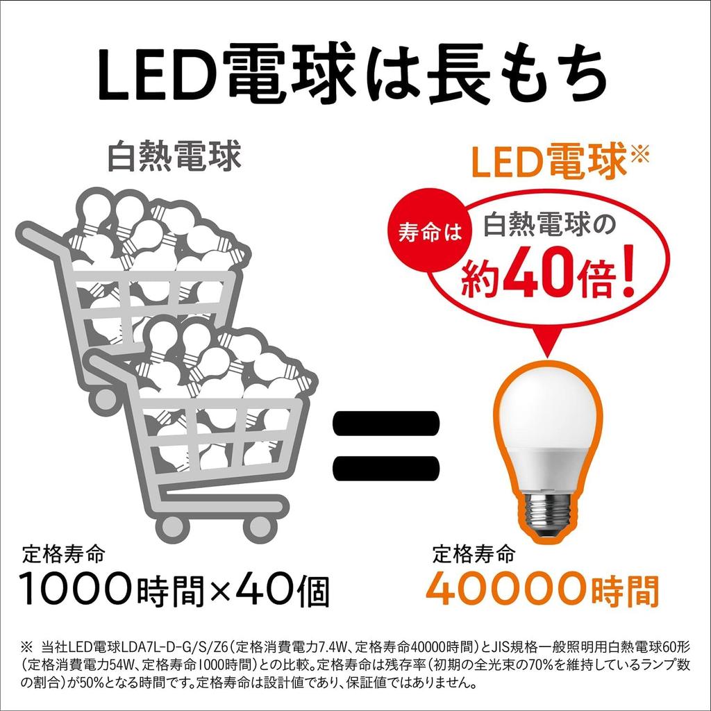 Panasonic LED base diameter equivalent to 40W bulb color equivalent general wide light distribution type that illuminates a wide 1 compatible with