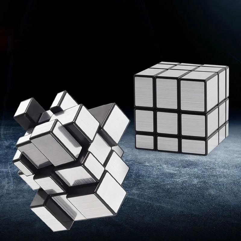 Sengso Mirror Cube 3X3X3 Speed Sticker Cube Twist Different Shapes Puzzle Bundle Puzzle Games Toy For Children And Adults